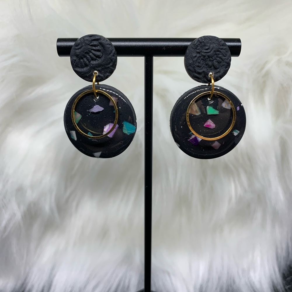 Handmade polymer clay earrings